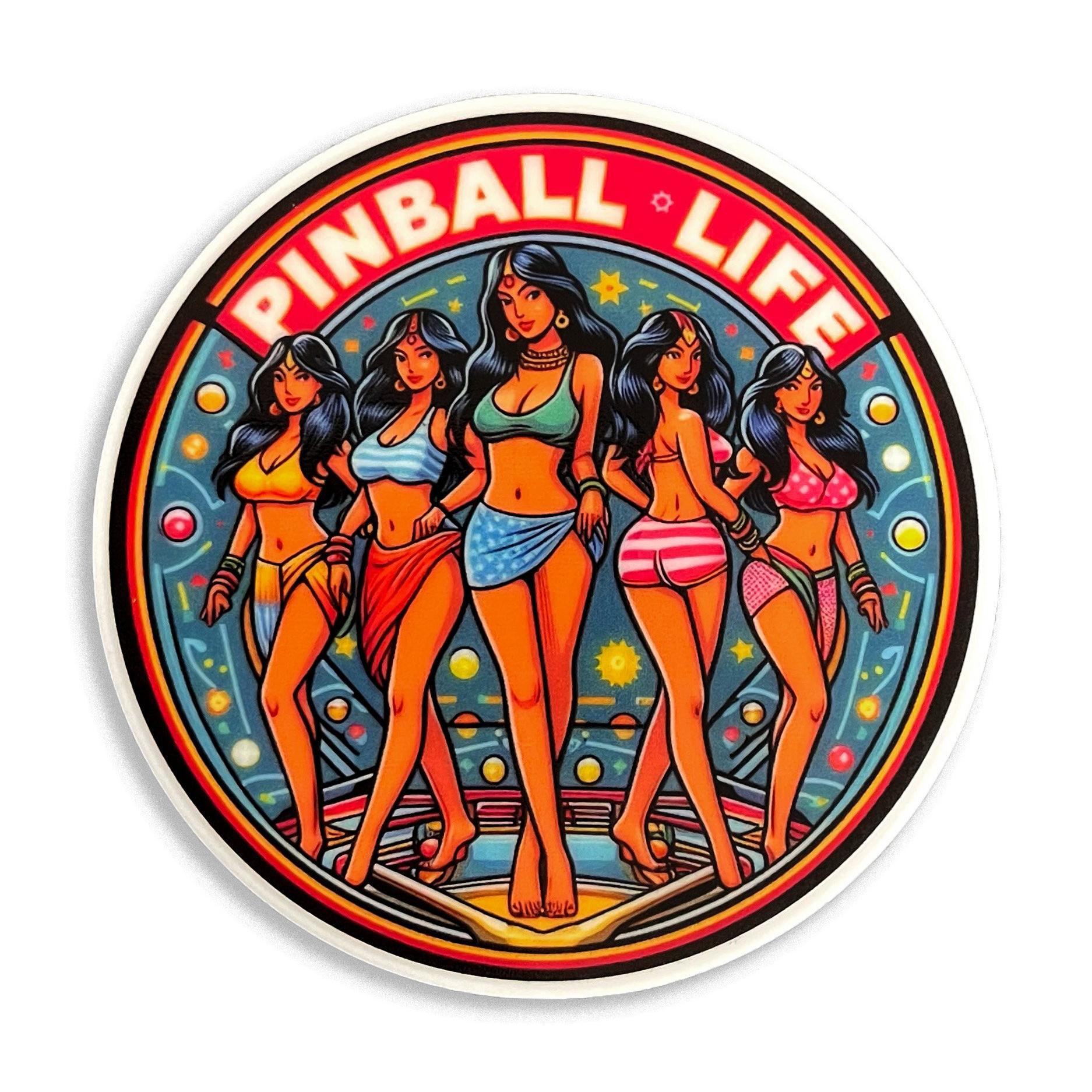 PBL400009400 Pinball Life Party Girls Drink Coaster